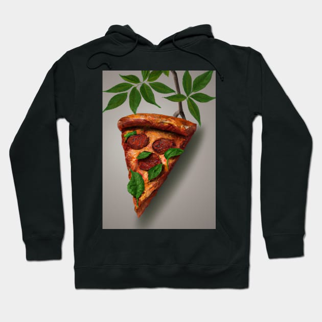 Growing Pizza Hoodie by maxcode